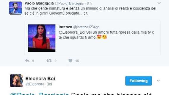FOTO - Battibecco social Bargiggia-Boi. La giornalista: "Perché deridere un telespettatore che non offende?"