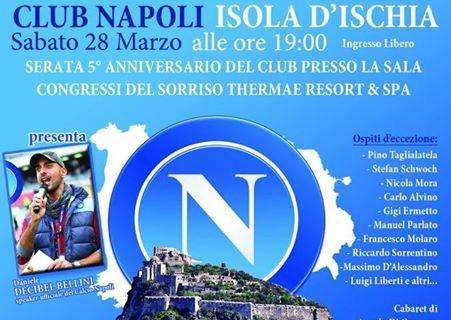 Serata di gala ad Ischia. Il Club Napoli festeggia il suo 5° anniversario 