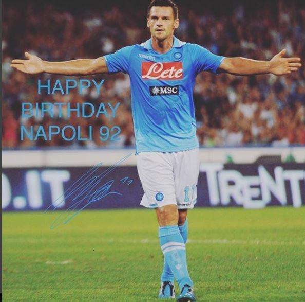FOTO - Compleanno SSC Napoli, arriva anche il messaggio dell'ex azzurro Maggio