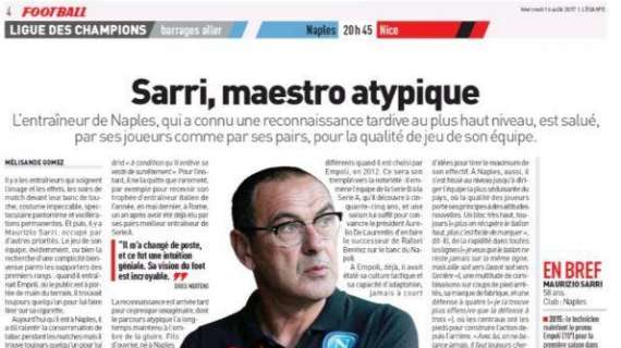 FOTO - Sarri elogiato anche dall'Equipe: "Maestro atipico"