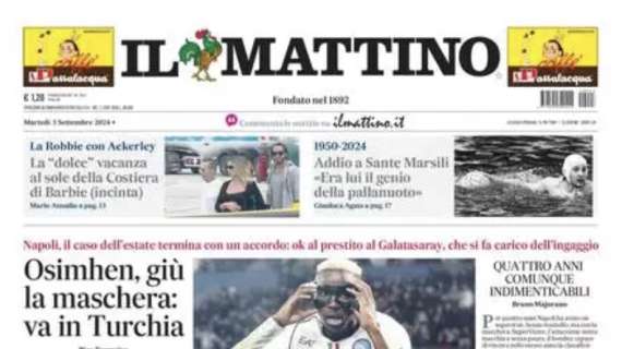 Il Mattino: "Osimhen, giù la maschera: va in Turchia"