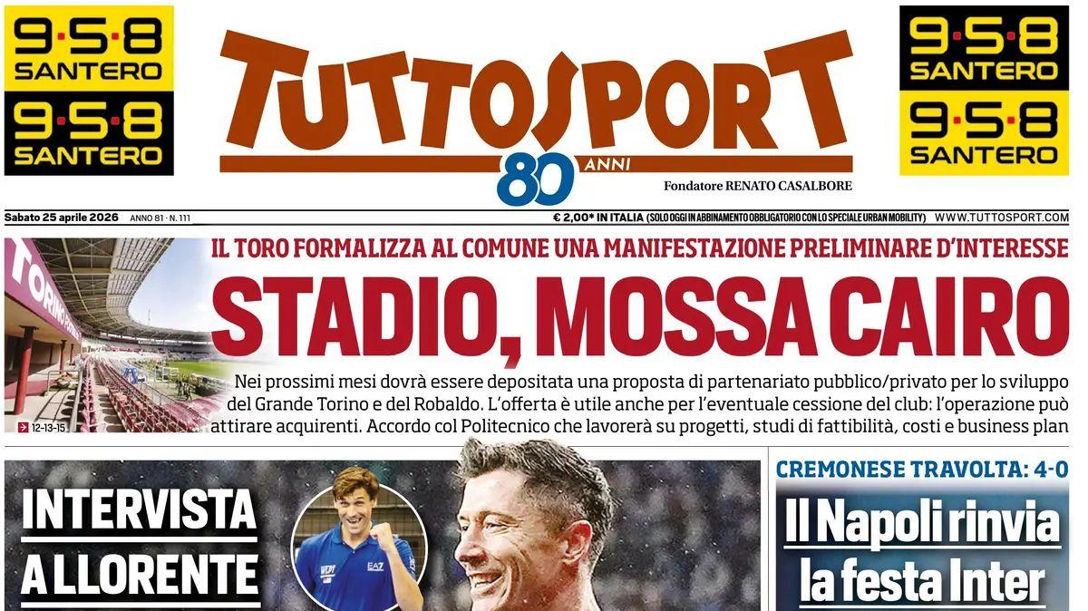 Tuttosport: "Il Napoli travolge la Cremonese: il Maradona torna in festa"