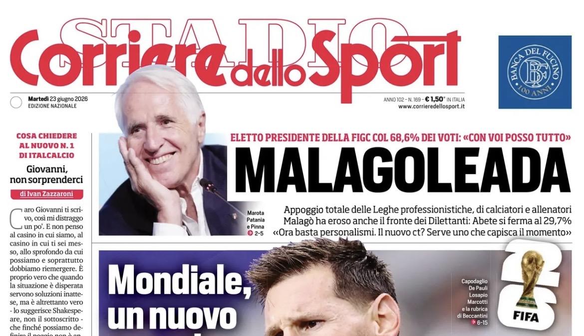 Mondiali 2026, Corriere dello Sport esalta Messi: "Leoland. Napoli-Gila, un altro passo"