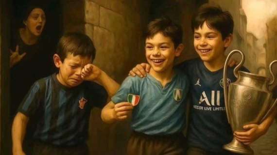 Inter umiliata contro il Psg: spunta la nuova foto degli scugnizzi