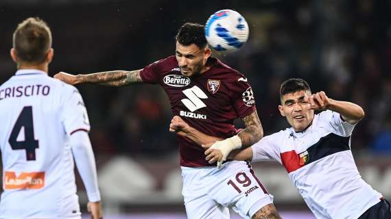 Il Torino torna alla vittoria dopo il ko col Napoli: battuto 3-2 il Genoa