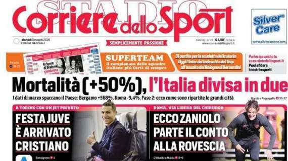 PRIMA PAGINA - CdS: "La Serie A si riaccende. Juve, è arrivato Cr7"