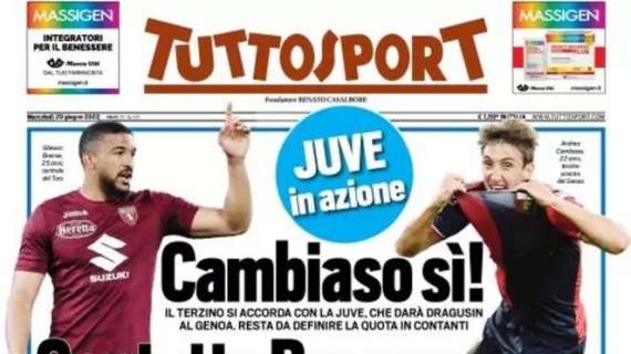 PRIMA PAGINA - Tuttosport - "Gentile: 'Fermai Diego e mi negò la maglia'"
