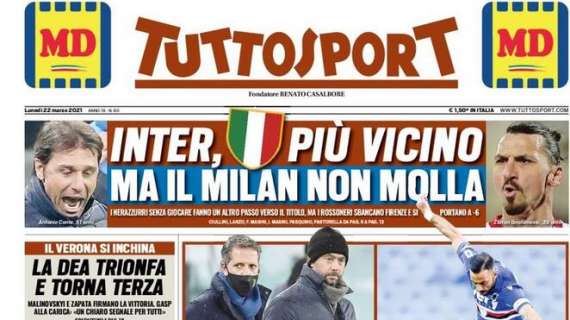 PRIMA PAGINA - Tuttosport: "Super Mertens, sorpasso Napoli"
