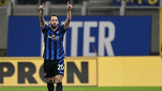 Calhanoglu piega la mano a Meret: l'Inter pareggia al 43'