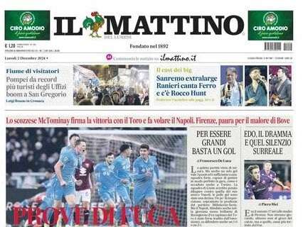 Il Mattino: "Prove di fuga"