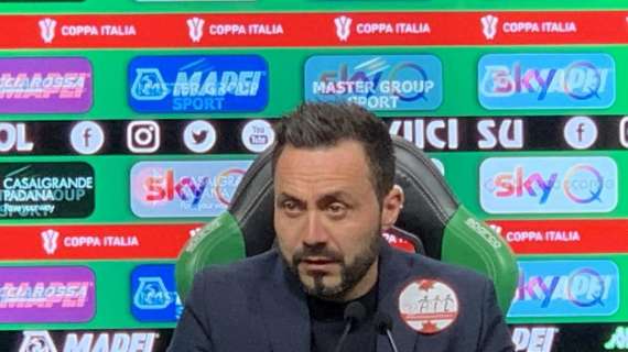 Sassuolo, De Zerbi: "Col sangue agli occhi col Napoli! Dovevo risparmiare Berardi..."
