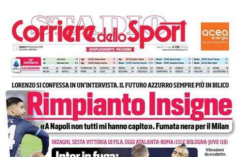 PRIMA PAGINA - CdS Campania: "Rimpianto Insigne"