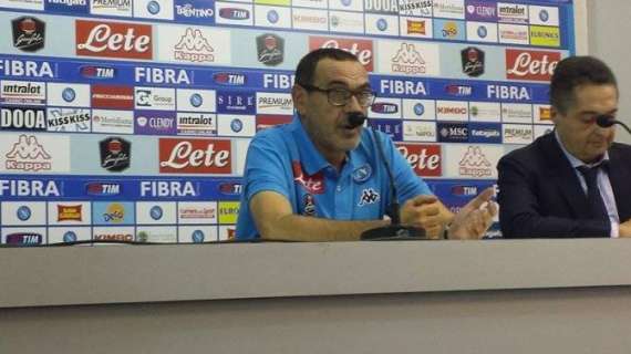 Sarri in conferenza: "Stessa gara con Genoa e Carpi, ma stavolta abbiamo trovato il gol. Il Verona non poteva reggere... Primato? Mi viene da ridere. Su Insigne ed il Brugge..."