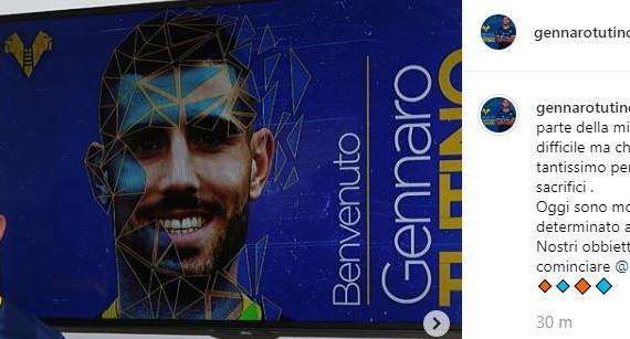 FOTO - Tutino pronto per l'avventura all'Hellas: "Inizia una nuova parte della mia carriera!"
