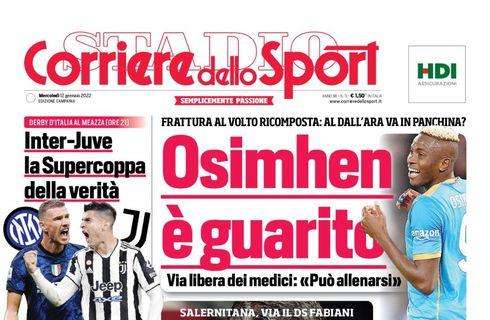 PRIMA PAGINA - CdS Campania: "Osimhen è guarito"