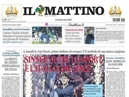 Il Mattino: "'Sono pronto per la Roma'. Sorriso Lukaku, sollievo Conte"