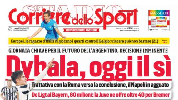 PRIMA PAGINA - CdS: "Osi e Kvara, la nuova coppia spinge Spalletti"