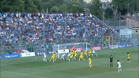 De Bruyne per Di Lorenzo: il capitano di testa sblocca il match col Girona