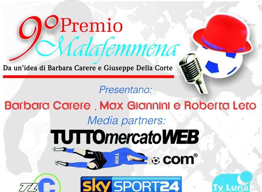 Premio "Malafemmina" TuttoNapoli tra i premiati nella serata organizzata da Barbara Carere
