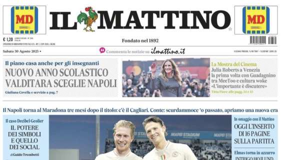 Il Mattino: "Una notte da Campioni"