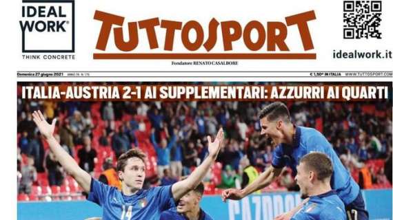 PRIMA PAGINA - Tuttosport: “Il cuore in gol”