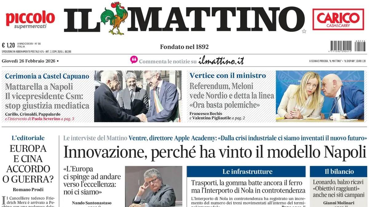 Il Mattino: "Napoli, De Bruyne torna in forma: miracolo della cucina napoletana"