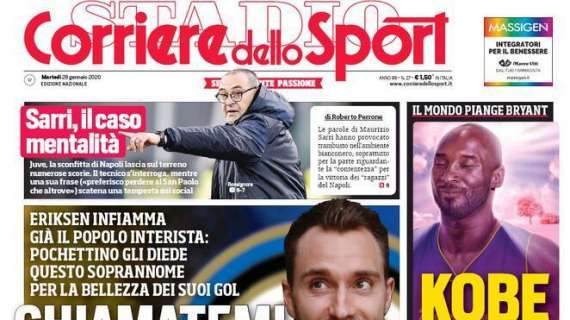 PRIMA PAGINA - CdS: "Visite e firme per Politano. A giugno Kumbulla e Amrabat"