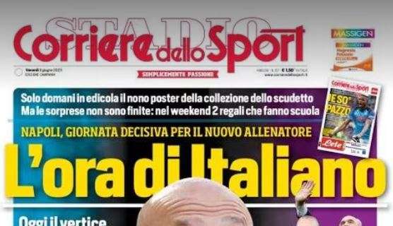 PRIMA PAGINA – CdS Campania: “L’ora di Italiano. Napoli, giornata decisiva”