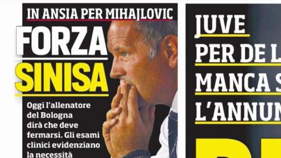 Mihajlovic lascia il Bologna per motivi di salute: si sottoporrà a una terapia d'urto