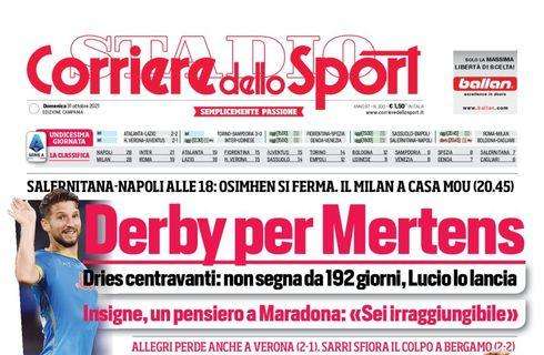 PRIMA PAGINA - CdS Campania: “Derby per Mertens”