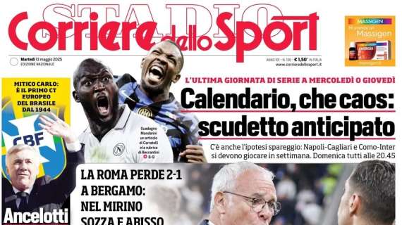 Napoli-Cagliari in settimana, Corriere dello Sport: "Calendario, che caos!"
