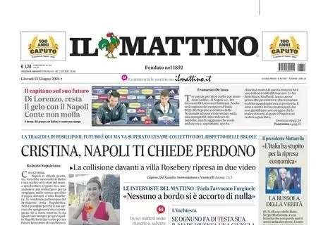 Il Mattino: "Di Lorenzo, resta il gelo con il Napoli: Conte non molla"