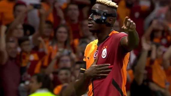 Osimhen scatenato, segna ancora col Galatasaray: quarto gol di fila in campionato