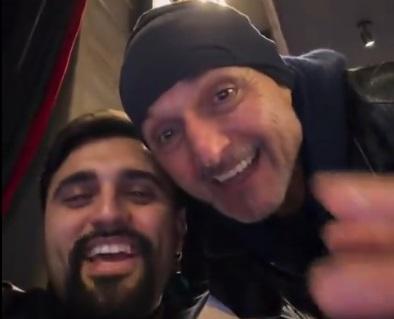 Spalletti non scorda Napoli e canta "Per sempre sì" con il figlio di Sal Da Vinci