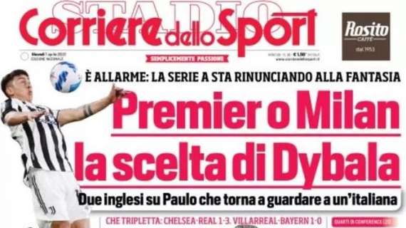 PRIMA PAGINA - CdS: "Il Napoli in ansia per Osimhen"