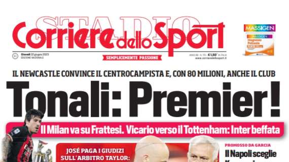 PRIMA PAGINA – CdS: “Il Napoli sceglie Koopmeiners”