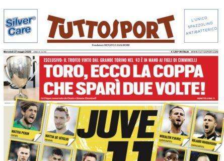 PRIMA PAGINA - Tuttosport: "Juventus, in 11 sul mercato!"