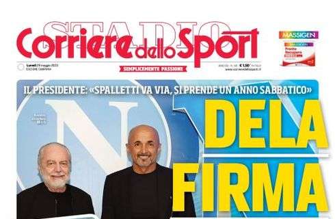 PRIMA PAGINA - CdS Campania: "DeLa firma l'addio"