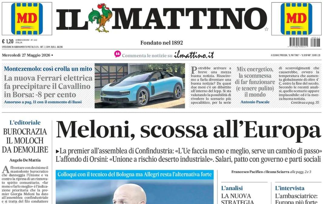 Mossa ADL, Il Mattino: “Sprint per la panchina: Italiano è favorito”