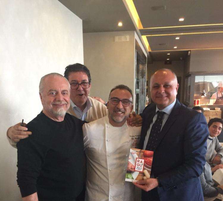 FOTO - Per ADL pranzo a Palazzo Petrucci: "Splendido ragù con Pignataro e Napoletano"