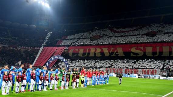 UFFICIALE - Milan multato dopo la Coppa Italia col Napoli: 20mila euro per insulti di matrice territoriale