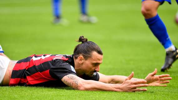 Rosso diretto per Ibrahimovic: lo svedese espulso lascia il Milan in 10