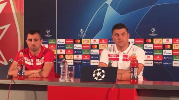 RILEGGI LIVE - Stella Rossa, Milojevic: "Disposti a tutto per andare avanti. Non abbiamo paura di nessuno, vogliamo il risultato". Krsticic: "Per Napoli sarà difficile"