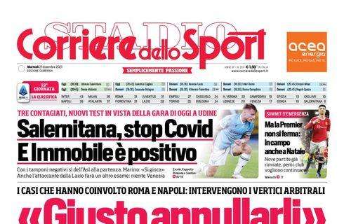 PRIMA PAGINA - Cds Campania: “Insigne guida l’anno del Napoli. Mertens: ‘Sogno il titolo’”