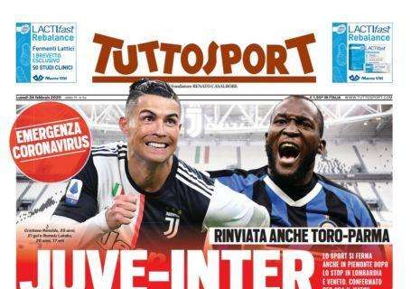 PRIMA PAGINA - Tuttosport - "Juve-Inter, a porte chiuse?"