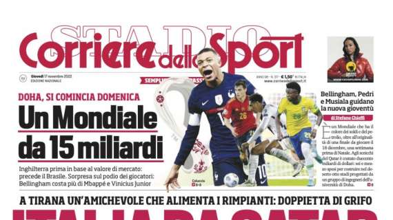 Prima Pagina Corriere Dello Sport Italia Da Qatar