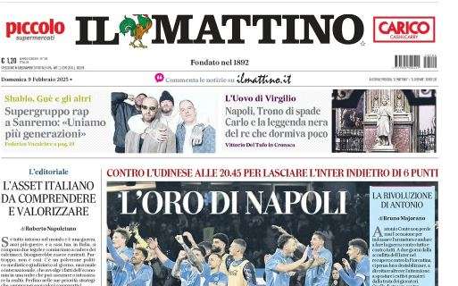 Il Mattino in vista della gara con l'Udinese: 