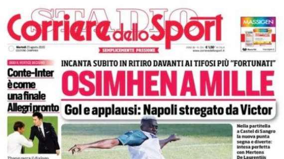 PRIMA PAGINA - CdS Campania: "Napoli stregato da Osimhen, incanta subito i tifosi"