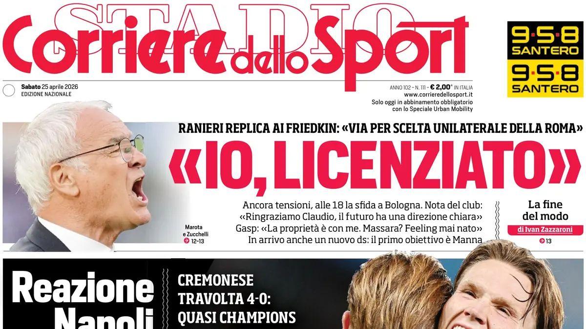 Corriere dello Sport: "Le meraviglie di Scott e Kevin rimandano la festa a Chivu"