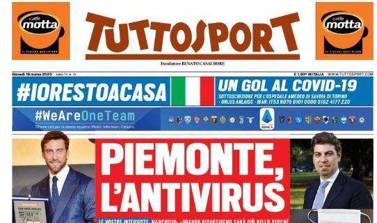 PRIMA PAGINA - Tuttosport: "Pogba gobbo! L'appello di papà Astori"
